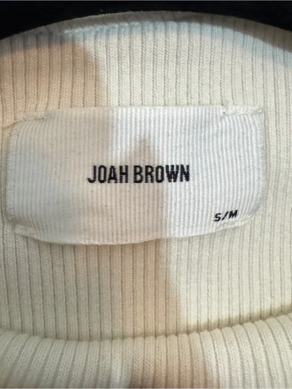 Joah Brown Cream Crewneck Pullover Sweater - Picture 6 of 6